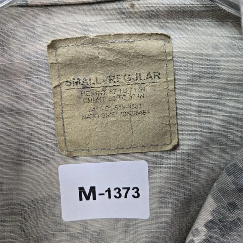 US Army Men Jacket Small Green‎ Digital Camo Combat Coat Military Riptstop
